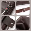Bolso bandolera para hombre transfronterizo, bolso de hombro para negocios y para ir al trabajo, bolso de hombro para hombre de alta gama, bolso de cuero PU para hombre