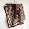 Bufanda Jacquard de Imitación Cachemir Nueva Otoño 2026 para Mujer, Chal Grande Espeso Floral Estilo Boceto Vintage para Abrigo