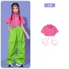 Trajes de Hip-Hop y Street Dance para Niños Ropa de Moda Disfraces de Jazz para Niñas Serie de Colores Dopamina Crop Top Ropa de Baile