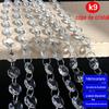 14# Cortina de Contas Octogonais de Cristal Corrente de Contas Adereços de Casamento Cordão de Contas Cortina de Hotel Divisória Acessórios de Iluminação Cordão Produtos Acabados