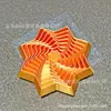 Torre de Rabanete Estrela Octogonal Pequena Impressa em 3D Transfronteiriça Estrela Mágica Gradiente Multicor Brinquedo Educacional 3D para Alívio do Estresse