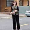 Moda Otoño e Invierno para Madre Chaleco Casual Conjunto de Tres Piezas para Mediana Edad y Mayores Holgado Rejuvenecedor Adelgazante Estilo Chino Conjunto Versátil