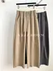 Pantalones Banana Rectos de Bloques de Color de Cintura Alta para Otoño e Invierno 2024 Diseño con Sentido para Mujer Sueltos Casuales que Arrastran el Suelo Pantalones de Pierna Ancha Machete