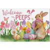 Individual de Pascua Transfronterizo Conejo Zanahoria Casa de Campo Country Mantel Individual Decorativo de Lino Estampado Juego de 6 Piezas Individual