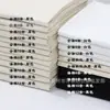 100% Algodón, Mezcla de Algodón y Poliéster, Lona de Poliéster, 5oz, 6oz, 8oz, 10oz, 12oz, 14oz, 16oz Tela Gruesa de Tejido Plano Simple Negra y Blanca