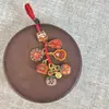 Nuevo Set de Tres o Cuatro Llaveros de Bestia de la Fortuna de Metal Estilo Chino, Llavero con Goteo de Aceite, Colgante para Teléfono, Adorno