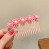 Peine para el cabello roto con nuevo estilo de celebridad de Internet, accesorio para el cabello para niña, con flequillo, para el verano, con horquilla, para el tocado, para insertar un peine, accesorios para el cabello para niña.