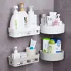 Estante de Almacenamiento para Baño sin Taladro, Estante Triangular para Tocador Montado en la Pared, Almacenamiento de Pared para Inodoro