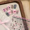 Adesivos para Unhas Iron Sweet Cool Estrela Coração M1219 Fivela de Cinto Personalizada com Laço de Folha de Prata Adesivos para Unhas Estrela