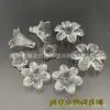 Plástico Acrílico Transparente Pétalos Florero Estéreo DIY Accesorios para Joyería Cuentas Hechas a Mano Hebilla de Zapato Pasador Broche