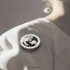 Ancla hueca de metal diamante de alta gama botón de metal abrigo abrigo suéter estilo Chanel retro botón decorativo