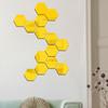 Adhesivos de pared de espejo acrílico hexagonal explosivo transfronterizo tridimensional DIY autoadhesivos decoración del hogar adhesivos de pared de fondo