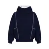 Sudadera con capucha y cremallera americana, bordada con letras, puntada de cadeneta, para hombre y mujer, pareja, tendencia nacional, primavera y otoño, comercio exterior transfronterizo