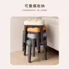 Taburete Cuadrado para Sala de Estar Transfronterizo, Taburete Pequeño Acolchado Suave, Taburete para Cambiar Zapatos en la Entrada, Taburete Apilable para Mesa de Café, Taburete Bajo Simple Moderno para el Hogar