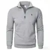 Sudadera de Malla Compuesta Ultra Suave de 460g con Cuello Alto y Media Cremallera con Forro Polar, Talla Europea Oversize, Nueva de 2026