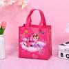 Transfronteriza Linda Niños Niños Fútbol Princesa Bolsa No Tejida Plegable Pequeño Portátil Compras Impermeable Bolsa de Regalo
