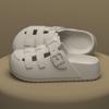 Zapatos de Cueva Birkennedy para Mujer Verano Suela Gruesa Para Exteriores Combinan con Todo Playa Costera Famosos en Internet de Moda Suela Suave Sandalias para Casa