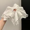 Scrunchie de rede retrô de alta qualidade, elástico de cabelo versátil oversized estilo coreano, acessório de cabelo de alta elasticidade para outono e inverno