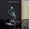 Quemador de incienso de reflujo artesanía de cerámica popular Buda incienso Sándalo Montaña Alta y agua que fluye Decoración de incienso para el hogar y la oficina