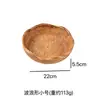 Cesta de Almacenamiento Ondulada de Ratán Vietnamita para Snacks, Fruta, Pan, Escritorio Interior, Cosméticos, Artículos Varios, Organización, Hecha a Mano