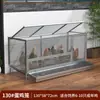 Gallinero para Uso Doméstico, Modelo Exterior Extra Grande, Antivecinos, Malla Densa, Impermeable, Gallinero Rústico con Limpieza Automática de Estiércol, Jaula de Cría