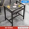 Estante de Almacenamiento Extraíble Mesa Lateral Pequeña Máquina de Mahjong Mesa de Mahjong Mesa de Café Mesa Auxiliar de Té Sala de Ajedrez y Cartas Estante para Tarjetas