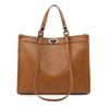 Bolsa Tote Transfronteiriça, Bolsa Grande de Couro Granulado, Bolsa de Mão Feminina com Nova Textura Retrô, Bolsa de Ombro para o Trabalho Outono e Inverno
