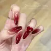 Pedras de Strass Vermelhas para Unhas de Ano Novo, Tamanhos Grande e Pequeno, Gota d'Água, Coração Inclinado, Ovo de Pombo, Strass de Base Pontiaguda, Strass de Floco de Neve Vermelho Chinês Super Brilhante