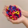 Goma Negra Desechable para el Cabello Banda Elástica Alta Elasticidad Anillo para el Cabello Infantil Accesorio para el Cabello para Niñas