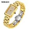Moxi High Nuevo Reloj para Mujer Moderno y Versátil Reloj Impermeable Esfera de Diamante Reloj de Cuarzo Estilo Caliente Transfronterizo