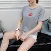 Camiseta Popular en Línea de Manga Corta con Estampado de Fresa Fresca para Mujer Verano 2020 Nueva Ropa de Clase para Estudiantes Holgada Estilo Coreano Combinable Camiseta de Frutas