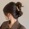 Pinza para el Pelo de Flor para Cabello Grueso en la Parte Trasera de la Cabeza, Pinza para el Pelo de Lazo Linda y Sencilla, Tamaño Grande para Mujeres, Popular Pinza de Tiburón de Acrílico