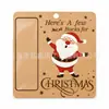 Etiquetas de decoración navideña más vendidas transfronterizas, nuevos colgantes navideños, letreros para puertas, colgantes de clip para dinero navideño