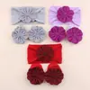 Conjunto de Meias e Faixa de Cabelo de Nylon para Bebê Recém-Nascido Florzinha Meias Antiderrapantes para Criança Pequena Meias de Bebê Acessórios de Cabelo para Cabeça