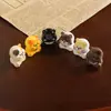 Gatito con Cara de Flor Decoración de Escritorio para Coche Adorno Accesorios DIY Llavero Colgante para Bolsa Accesorios Tridimensionales de Resina