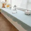 Nuevo Modelo 2026 Alfombrilla para Ventana Abuhardillada de Algodón Puro con Forma Irregular, Adecuada para Todas las Estaciones, Alfombrilla Antideslizante para Repisa de Ventana, Cubierta de Lujo Ligero y Sensación de Alta Gama para Otoño e Invierno