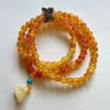 Pulseira de Contas Retrô Cristal de Morango Pulseira de Contas de Alta Qualidade Pedra Dupla Camada Cabacinho Natural Usando Leve Luxo Sensação de Cristal