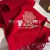 Cachecol 100% Lã Feminino Inverno Peônia Bordado Xale Song Anciãos Mãe Lenço de Pescoço Presente de Aniversário