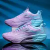 Nuevos Zapatos Deportivos para Correr de Carreras Ligeros Elásticos Transpirables Resistentes al Desgaste Unisex Verano Placa de Carbono Zapatos Deportivos para Correr Popcorn