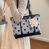 2026 Bolso de Mano Grande de Gran Capacidad de Moda Nuevo Bolso de Hombro Tipo Tote con Lunares de Moda para Mujer de Este Año