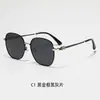 Gafas de sol de moda estilo coreano con montura grande para mujeres con caras grandes, efecto adelgazante, adecuadas para viajar, protección solar, gafas de sol polarizadas, gafas de sol de alta gama