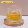Copo Coqueteleira Copo Térmico Taça de Vinho Copo Giratório Copo de Bebida Alcoólica Copo de Vidro Estilo Ins Copo Giratório para Whisky com Porta-Copo