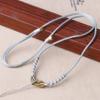 Aro dorado con cordón de maíz, ajustable, tejido a mano, para collar, colgante, para parejas, novias, cuerda fina para el cuello, venta al por mayor