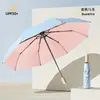 Paraguas Manual Plegable Grande de Alta Calidad para Mujer, Doble Uso para Sol y Lluvia, Sombrilla Hecha a Medida para Estudiantes