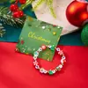 Pulsera Navideña Transfronteriza Europea y Americana Nueva Moda Versátil Arcilla Suave Papá Noel Muñeco de Nieve Pulsera de Cuentas