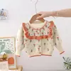Cárdigan de Punto para Niña Otoño Nuevo Estilo Coreano Estilo Extranjero Ropa de Abrigo para Niños Punto para Primavera y Otoño [Colección Kf]