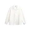 Camisa de manga larga hueca de alta gama con estampado floral en relieve para hombre, top casual holgado nuevo de otoño, chaqueta para mujer, moderna