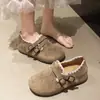 Nuevos Zapatos Birkenstock Retro Primavera y Otoño 2025 para Mujer, Zapatos Casuales Feos Estilo Japonés con Suela Suave, Mocasines Planos de Una Sola Pierna