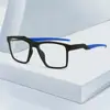 2021 Nuevo Marco Completo de Tr90 para Hombres Gafas Deportivas para Ciclismo para Miopía Lentes Planos Marco Cuadrado a Cuadros 7809