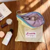 Bolsa de armazenamento de macaron estilo coreano estilo ins bloco de cores porta-moedas fino para sair bolsa de armazenamento de moedas em bloco de cores portátil